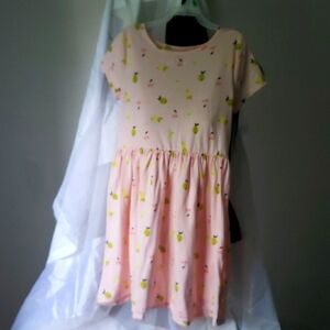 Skater Dress Pink with Lemons